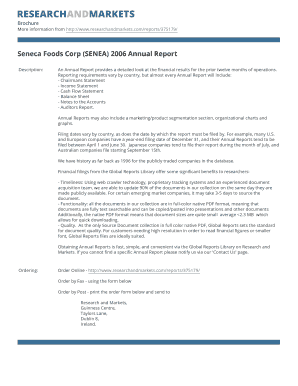 Seneca Foods Corp 2006 Annual Report