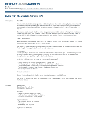 Rheumatoid Arthritis Patient Report