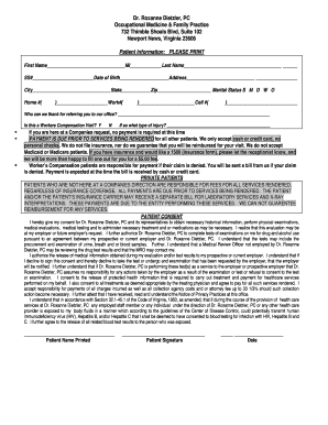 Patient Information Form
