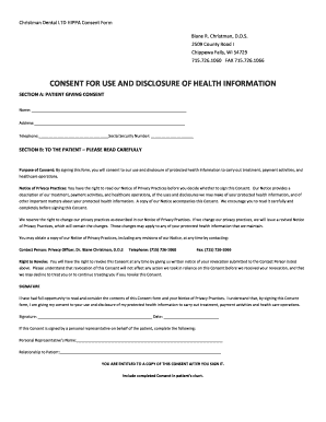 HIPAA Consent Form