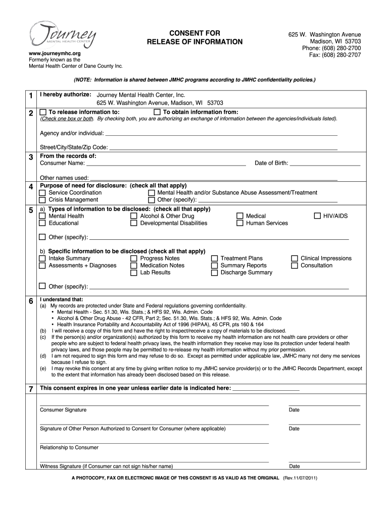 wi consent release information Preview on Page 1.