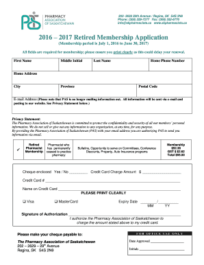 2016 2017 Retired Membership Application - skpharmacists.ca