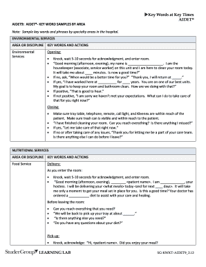 Aidet Examples - Fill Online, Printable, Fillable, Blank | pdfFiller