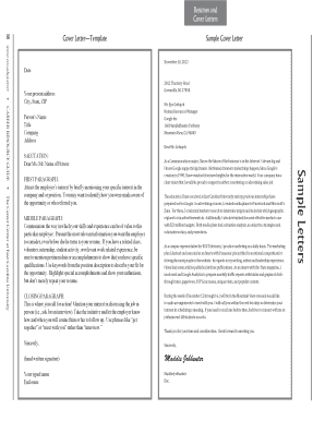 Cover Letters Cover Letter Template Sample Cover Letter - ecu