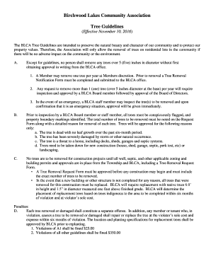 Tree Guidelines - birchwoodlakes