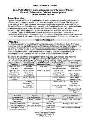 Fillable Online Law, Public Safety, Corrections and Security Career ...