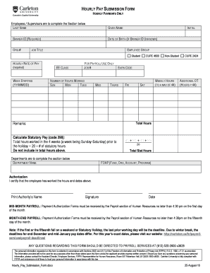 HOURLY PAYMENTS ONLY