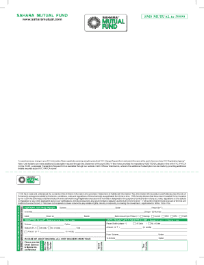 SAHARA MUTUAL FUND SMS MUTUAL to 59090 www.saharamutual