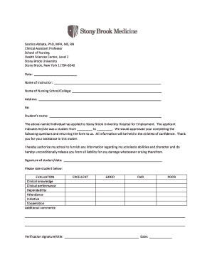 Sample request for letter of recommendation from professor - Santina Abbate, PhD, MPA, MS, RN Clinical Assistant ... - nursing stonybrookmedicine