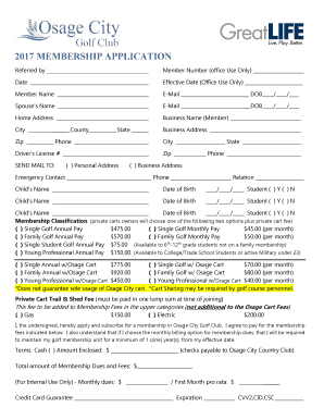 Fillable Online Osage City Municipal Golf Course City of Osage City Fillable Online Osage City Municipal Golf Course City of Osage City