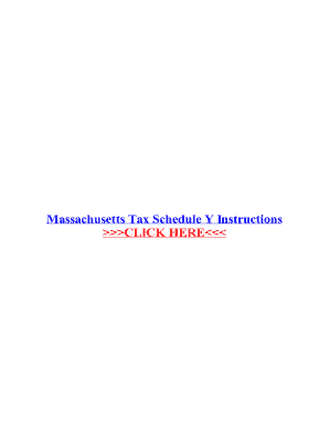 Fillable Online Massachusetts Tax Schedule Y Instructions Fax Email ...
