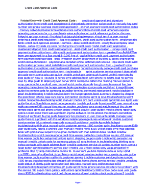 Fillable Online dslqe Credit Card Approval Code. Credit Card Approval