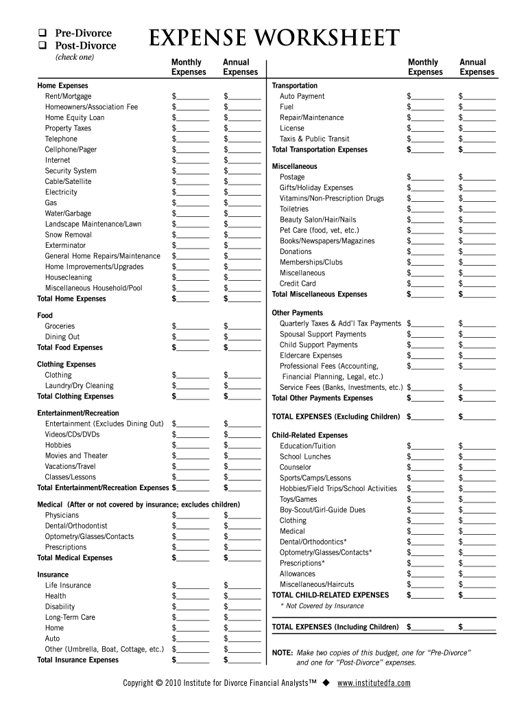 Fillable Online IDFA Simple Budget - Smarter Divorce Solutions Fax Email Print - pdfFiller fillable-online-idfa-simple-budget-smarter-divorce-solutions-fax-email-print-pdffiller