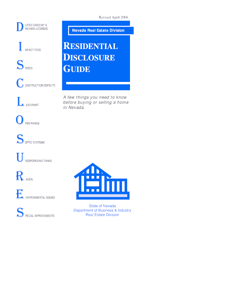 Fillable Online Residential disclosure guide JP King Auction Fax