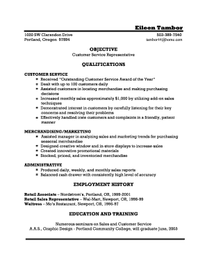 Skills for customer service resume - Customer Service resume - pcc