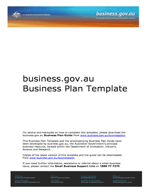 Business.gov.au Business Plan Template - Riverland Respite - riverlandrespite org