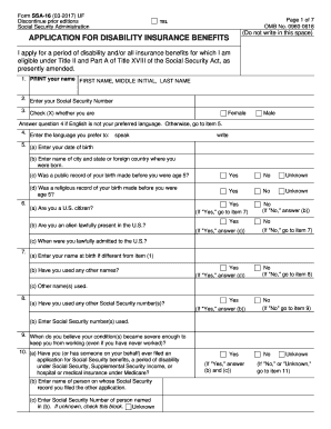 Form SSA-16 (03-2017) UF - ssa