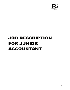 Accounting staff job description - ramagale peter form