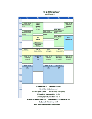 Bill schedule template - Excel Schedule Template. Monday to Friday Schedule Template - samford