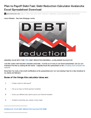 jason wheeler debt reduction calculator