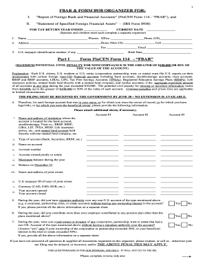 FBAR & FORM 8938 ORGANIZER FOR - Brunton-McCarthy CPA Firm