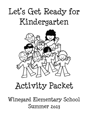 Get Ready For Kindergarten Summer Packet Fill Online Printable Fillable Blank Pdffiller