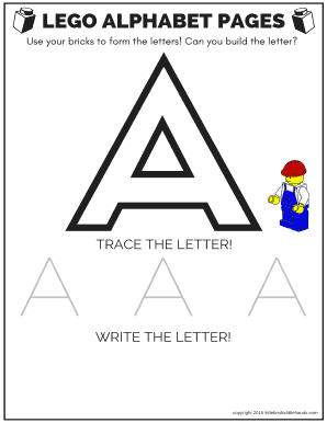 snigmord I øvrigt bekymring Lego Alphabet Letters Printable 2020-2023 - Fill and Sign Printable Template  Online