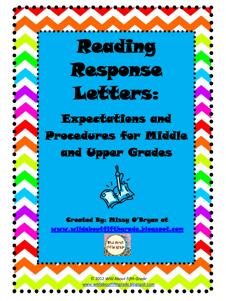 Fillable Online Reading Response Letters: Fax Email Print - pdfFiller