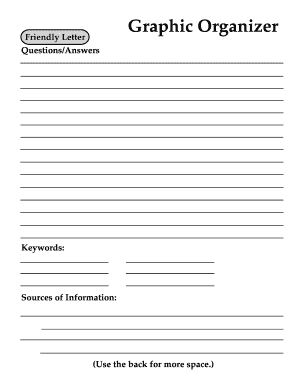 Fillable Online schools ccps Friendly Letter Graphic Organizer Fax ...