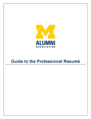 Fillable Online alumni umich Resume - 400430856 