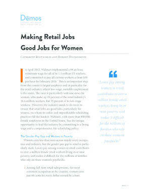 Walmart offer letter - Making Retail Jobs Good Jobs for Women - Demos - demos