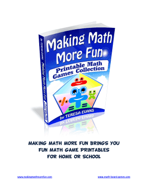 Fun Math Game Printables - The Mathematics Shed