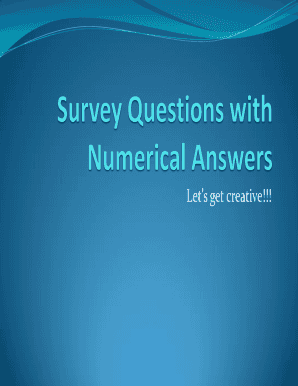 New hire survey questions - Survey Questions with Numerical Answers - fcusd