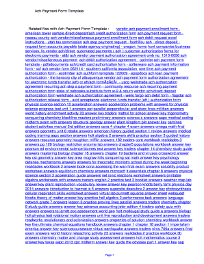 Fillable Online ewcjf Ach Payment Form Template Ach Payment Form