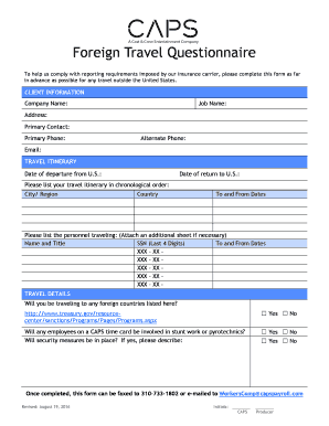 travel health questionnaire south africa online