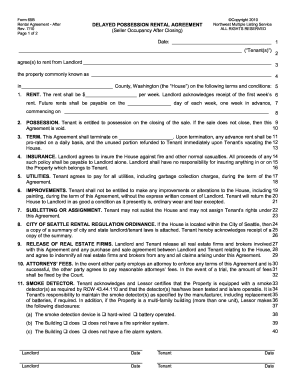 Form 65B Rental Agreement Blank Fillable Template Fill Out Print 