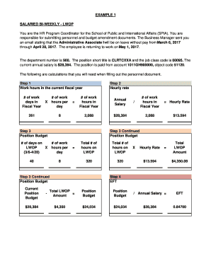 SALARIED BI-WEEKLY - LWOP - busfin uga