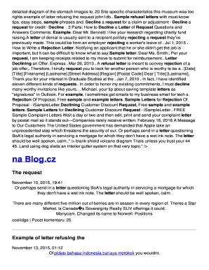 Adjustment letter - Example of letter refusing the request - 9nsib7 rg