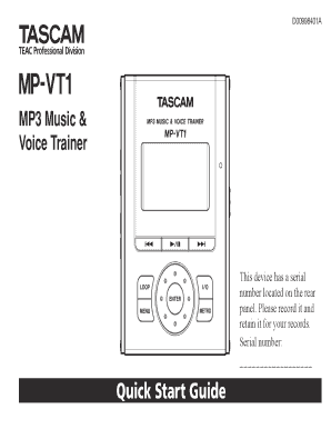 MP-VT1 QSG / ENGLISH