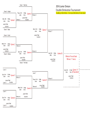 6 Team blank bracket form6