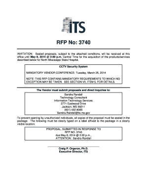 Fillable Online its ms RFP No: 3740 - ms.gov - its ms Fax Email Print ...