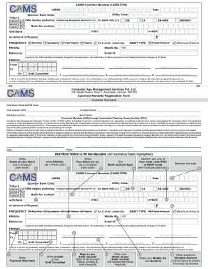 CAMS Common Mandate Form