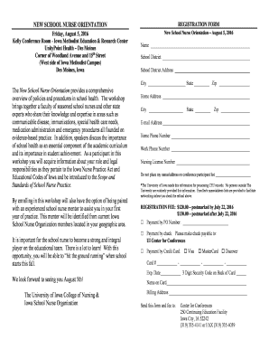 New School Nurse Orientation Brochure Updated - nursing uiowa