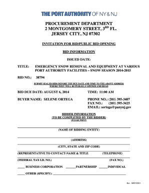 procurement department 2 montgomery street, 3 fl. jersey city, nj ...