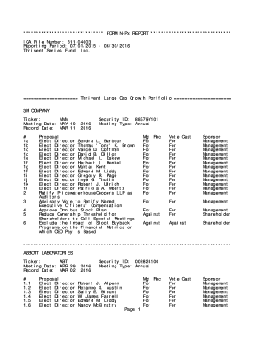 Fillable Online FORM N-Px REPORT ************************* Fax Email ...
