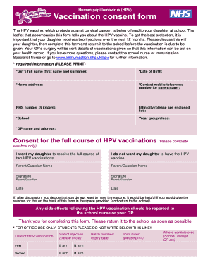 nhs hpv consent form)