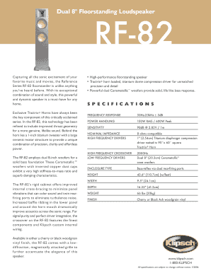 Klipsch-RF-82-Brochure - Vintage HiFi