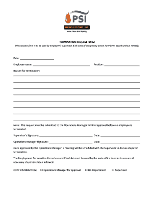 Disciplinary checklist template - (This request form is to be used by employee s supervisor if all steps of disciplinary action have been issued without remedy)