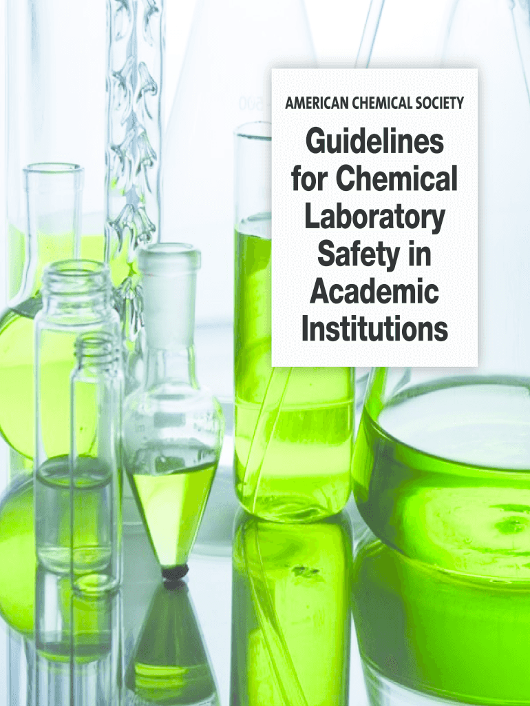 Fillable Online ACS Safety Guidelines for Chemical Laboratories acs