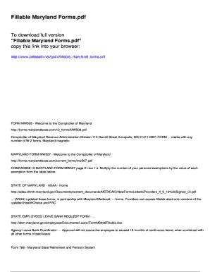 Fillable Online Maryland Forms - pdfslibforme.com Fax Email Print ...